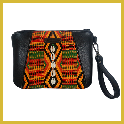 Amina Kente Wristlet