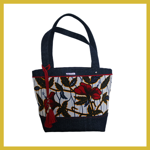 Ankara Hibiscus Tote