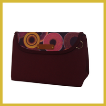 Load image into Gallery viewer, Berry Burst Cosmetic bag w/ Brush holder
