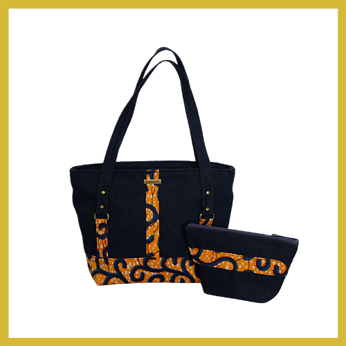 Mbozi and Denim Tote Bag