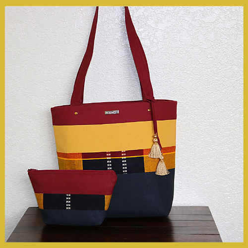 Thema Gold Kente Tote